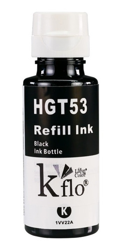 Kflo Tinta Gt53 Compatible Negro 90ml Para Uso En Hp