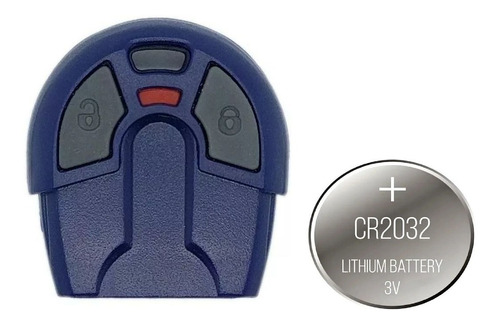 Capa Controle Fiat Positron Uno Palio Strada Azul + Bateria