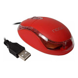 Mouse Noga Ng-611u Optico Cable Usb 2.0 800dpi Luminoso Rojo