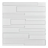 Paneles Pared 3d Ladrillo, Blanco, 12 Tiles 32 Sq Ft