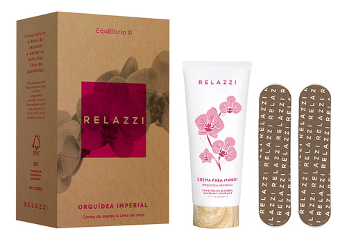  Crema De Manos Relazzi Orquidea Imperial + 2 Limas