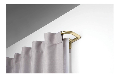 Umbra Brass Cortinero Ajustable Barra Doble Cortina