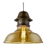 Lampara Colgante Royal Crystal Rustica Vidrio Led E27 Cadena