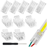 Conector De Banda Led Cob De 2 Pines Y 8 Mm De Rgbzone, Sin