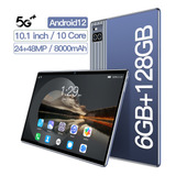 Tablet 10.1 Pulgadas Hd 6+128gb Pc Con Android 12 1080p Ips