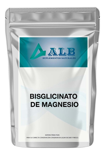 Bisglicinato De Magnesio Quelado 250 Gr Alb Sabor Característico