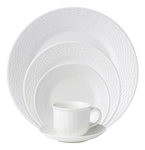 Wedgwood Nantucket - Juego De 5 Piezas, Color Blanco