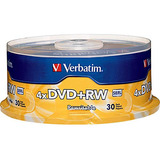 Dvd+rw Verbatim 4.7gb 4x - 30 Discos 94834