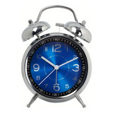 Reloj Despertador Alarma Campana De Metal Grande 11x16cm