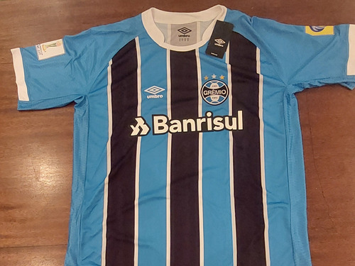 Camisa Grêmio Mundial 2017 Com Patches Tamanho Gg Umbro