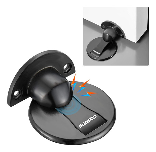 Tope Magnetico Para Puerta Con Adhesivo 3m - Negro