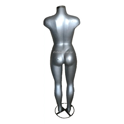 Blister, Maniquí Cuerpo Completo Dama Plateado