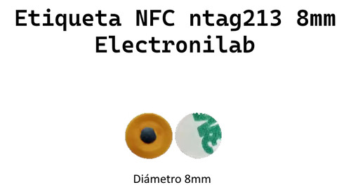 Sticker Nfc De Proximidad Tag Rfid 13.56 Mhz Ntag213 8mm Red
