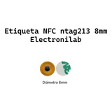 Sticker Nfc De Proximidad Tag Rfid 13.56 Mhz Ntag213 8mm Red