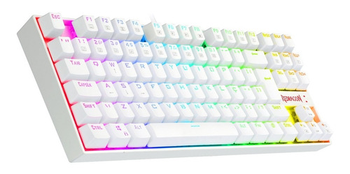 Teclado Redragon Kumara K552w Lunar White Rgb Switch Brown