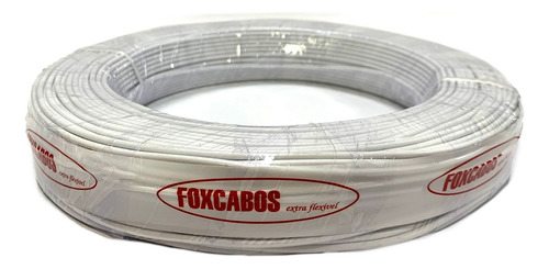 Cabo Flexível 0,50mm Branco Cabinho Para Eletrônica 100m