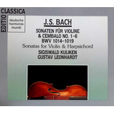 Box Bach: The Complete 6 Sonatas For Violin And Harpsichord