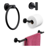 Marmolux Acc - Juego De Accesorios De Baño De 4 Piezas En Ne