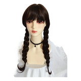 Peluca De Cola De Caballo Larga Negra De Anime Wigs Para Muj