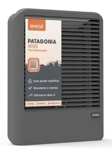 Calefactor Emegé Patagonia 9035u Tbu 3500 Kcal