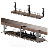 Bandeja Gestión De Cable Organizador Enchufe Bajo Escritorio