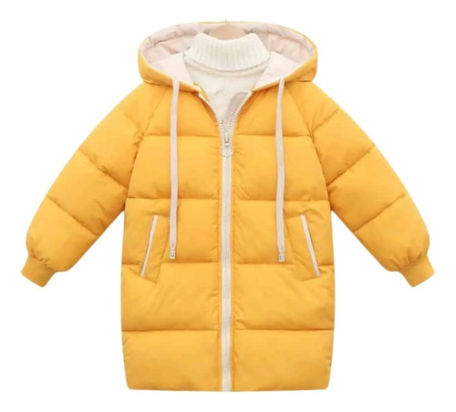 Chaqueta Parka Larga Térmica Con Capucha Niño Niña