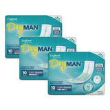 Absorvente Masculino Dryman C/ 10 Unidades - (kit Com 3)