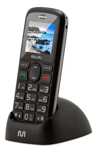 Telefone Fixo Vita 3g + Base Botão Sos Fácil Uso P9091
