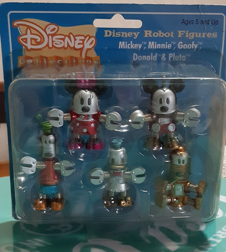 Disney Robot Mickey  Minnie Goofy Donald E Pluto Ok 