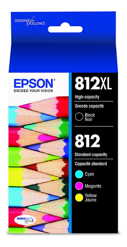 Epson T812 Durabrite Ultra Ink - Paquete Combinado De Cartuc