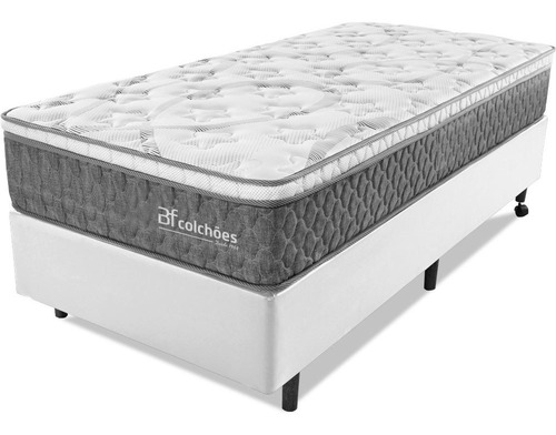 Bf Colchões Cama Box Solteirão Colchão Mola Ensacada Pillow Top 97x203cm