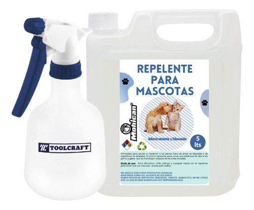 Promo Repelente Para Mascotas 5lt + Fumigador Toolcraft 1 Lt