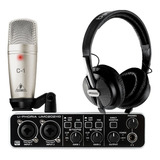 Kit Grabación Behringer Uphoria Pro Studio Umc202 C1 Hps5000