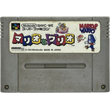 Fita Mario E Wario Super Nintendo Sem Mouse Japonesa Snes