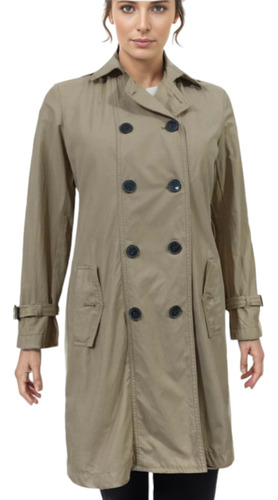 Chaqueta Trench De Gabardina Gap Doble Botonadura Talla L