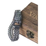 Pulsera Hombre Lujo Diseño Garra Oso Vikingo Nórdico Vikings