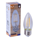 Foco Vintage Led Tipo Vela Atenuable 4w E27 2700k Tecnolite