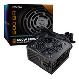 Fuente De Poder Evga 500w 500ba 80+ Bronze 100-ba-0500