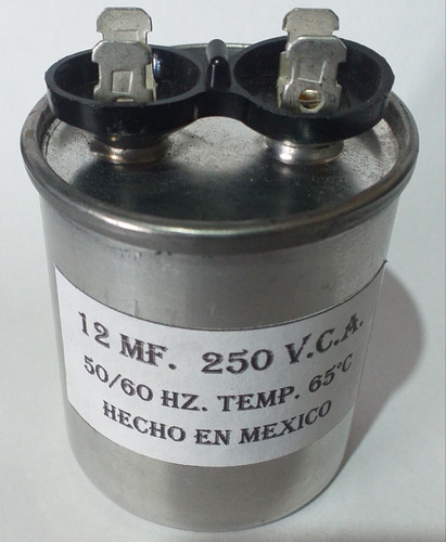 Capacitor Trabajo Continuo Aluminio 12 Mfd Uf 250v 370v 440v