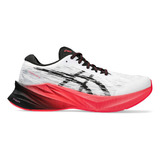 Tenis Para Mujer Asics Novablast 3 Tr Color Blanco/rojo/negro - Adulto 7 Us