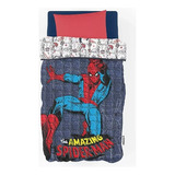 Cover Quilt Cubrecama Piñata 1 1/2 Plaza Spiderman Power Color Multicolor