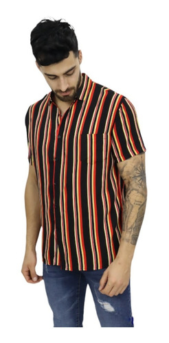 Camisa Slimfit Guayabera Fashion Hombre. Diseño Premium.