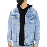 Campera De Jeans Oversize Rigida De Hombre