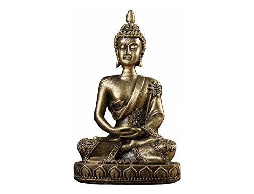 Estatua De Buda Vintage Hermosos Adornos Meditación Po...