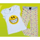 Pijamas Lindas Emoji Para Mujer Joven Niña De Emoticones 