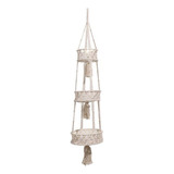 3 Tier Hanging Macrame Basket For Kitchen Woven Rope 1