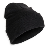 Touca De Frio Lisa Preta Gorro De Lã Inverno