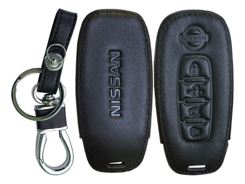 Funda Llave Piel 4 Botones Nissan Versa 2023 2024