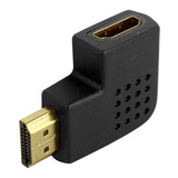 Adaptador Hdmi 90 Graus Tipo L Horizontal Macho X Fêmea