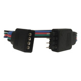 Conector De 4 Pines Cable Macho Y Hembra Para Tiras Rgb X100